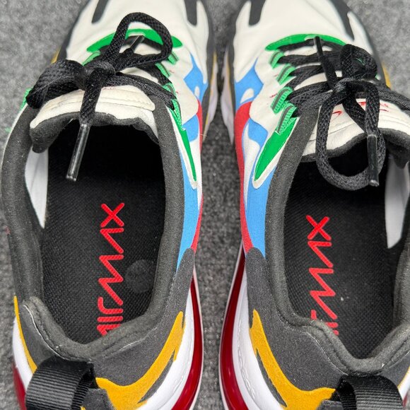 Nike Air Max 270 React Running Shoes Men's SIze 10 Multi-Color Athleitc Training - Picture 10 of 13